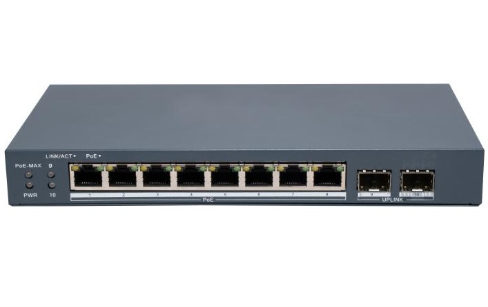 Коммутатор Hikvision DS-3E1510P-EI/M-8P2F