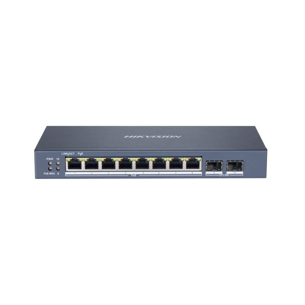 Hikvision DS-3E1510P-SI Коммутатор 8-портовый PoE