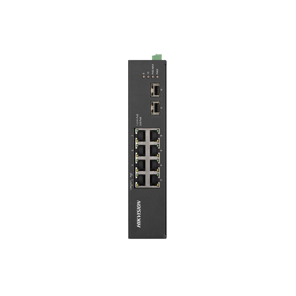 Hikvision DS-3T0510HP-E/HS Промышленный 8-портовый неуправляемый коммутатор
