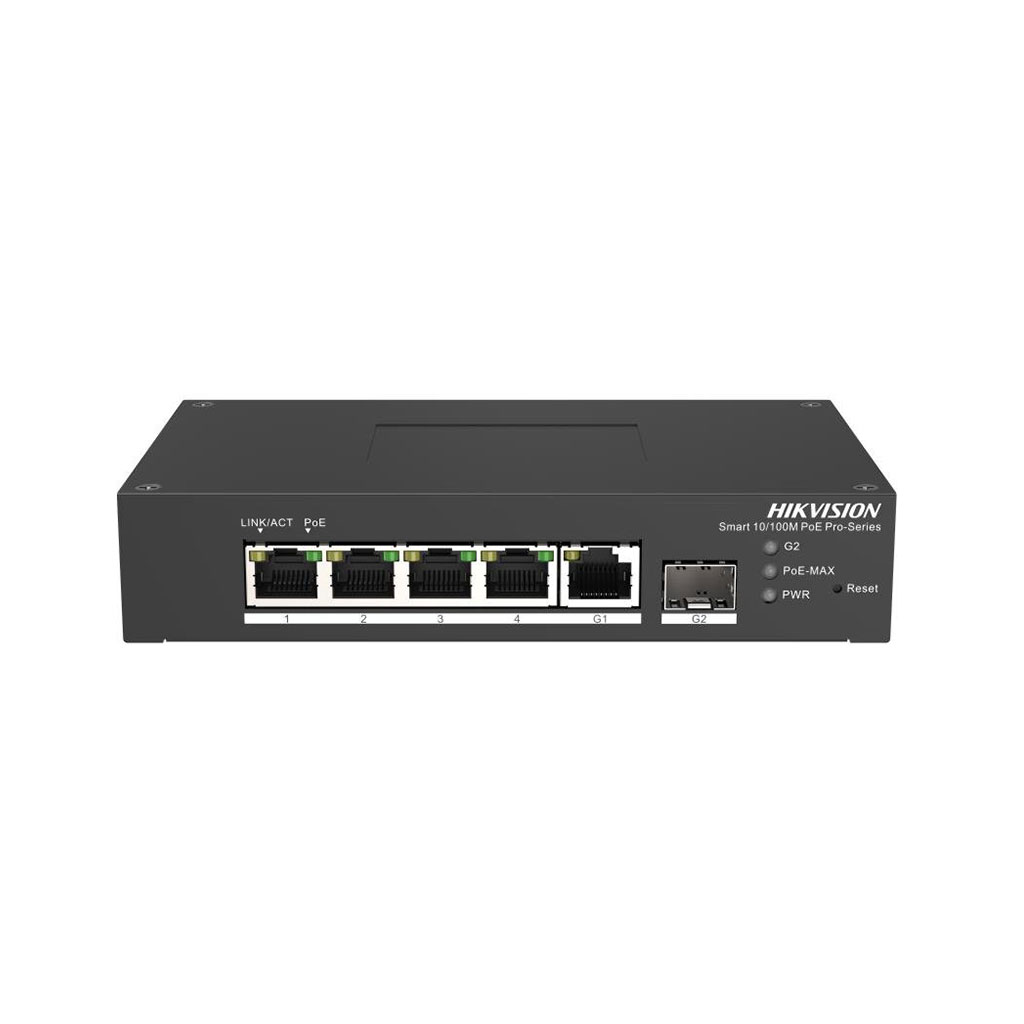 Hikvision DS-3T1306P-SI/HS Промышленный 4-портовый управляемый коммутатор