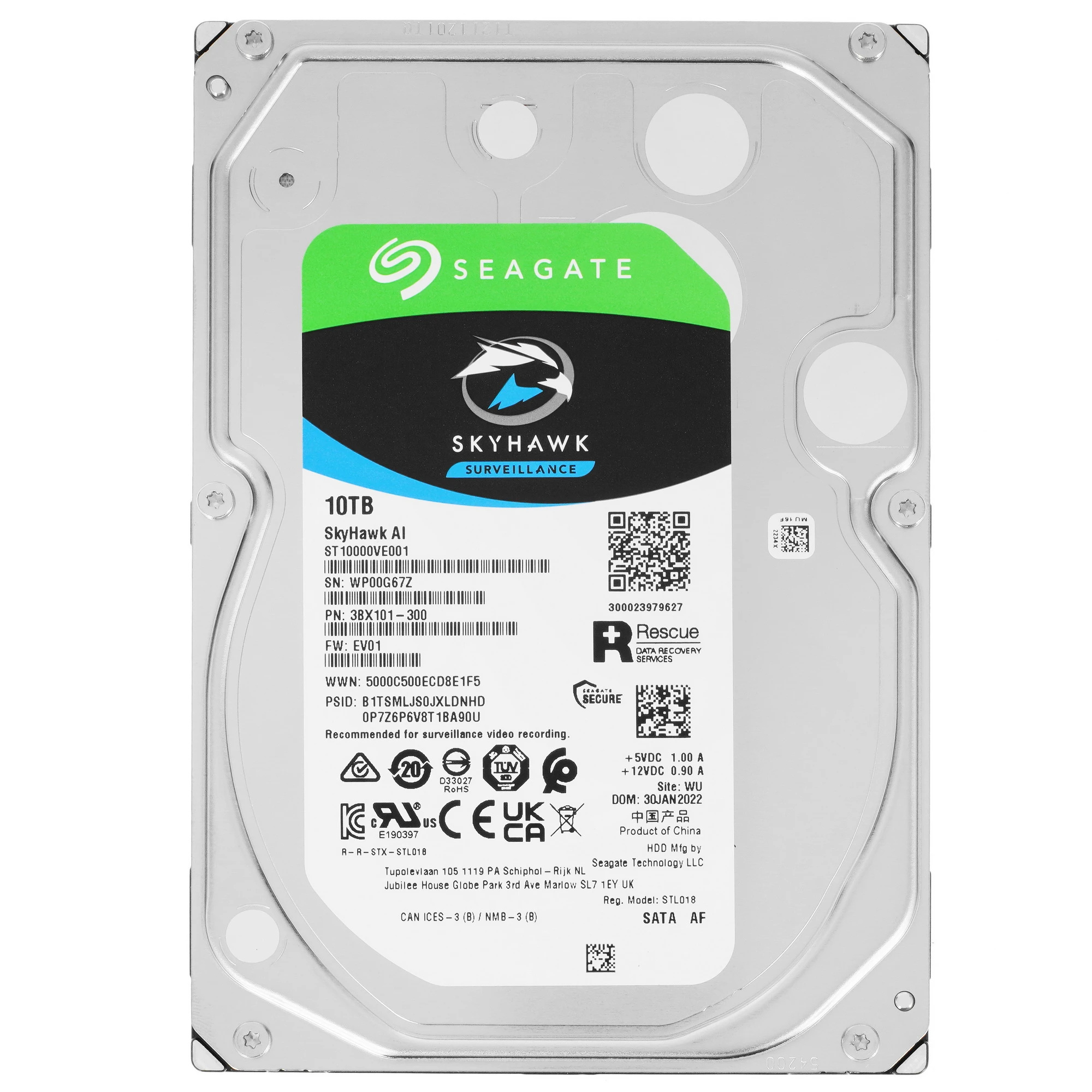 ST10000VE001 Жесткий диск 10TB Seagate SkyHawk