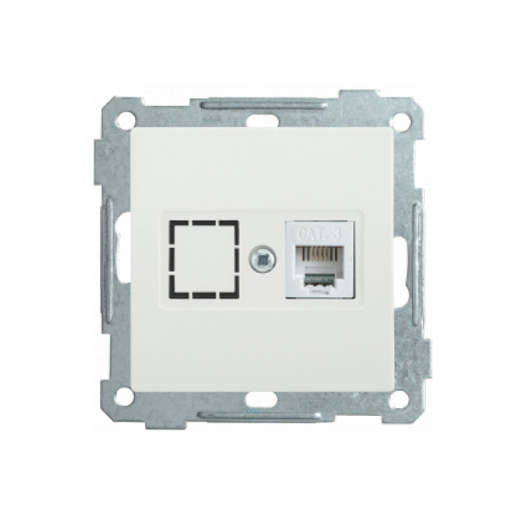 EKB16-01-K01 IEK Розетка компьютерная РК11-1-Б RJ45 Cat6 BOLERO белый IEK
