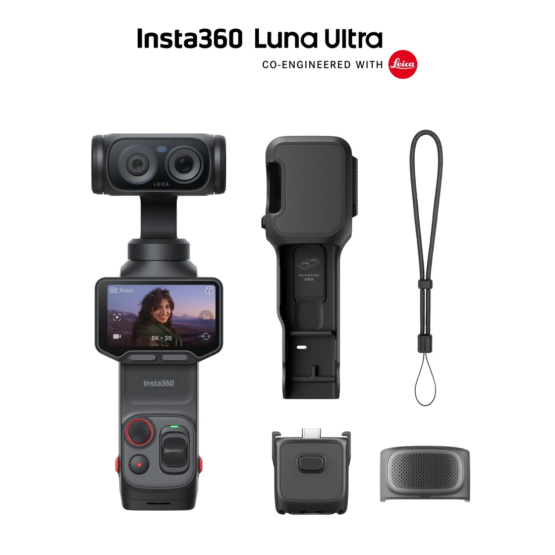 Экшн-камера Insta360 Luna Ultra Standard Bundle Cosmic Black